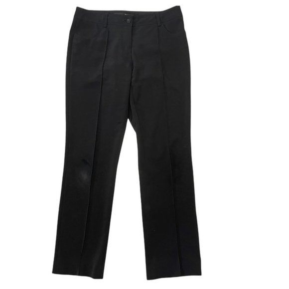 JEAN PAUL GAULTIER Berlin Black Straight Leg Line Detail Dress Pants Trousers 6 - Picture 1 of 10